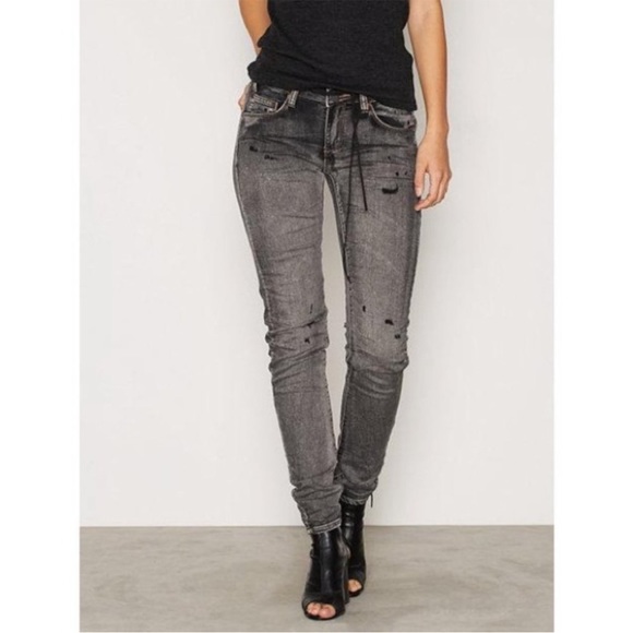 One Teaspoon Black Hart Hoodlums Skinny Jeans Size 25 - Picture 2 of 4